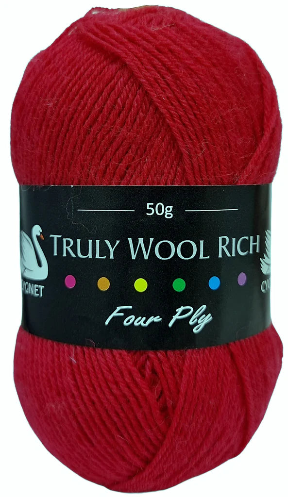 Truly Wool Rich 4 Ply Yarn - Cygnet Yarns