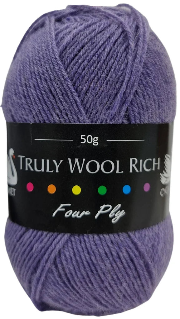 Truly Wool Rich 4 Ply Yarn - Cygnet Yarns