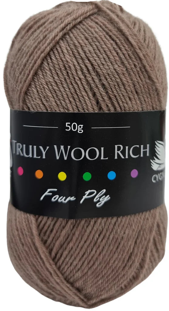 Truly Wool Rich 4 Ply Yarn - Cygnet Yarns