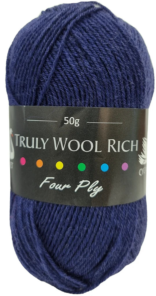 Truly Wool Rich 4 Ply Yarn - Cygnet Yarns