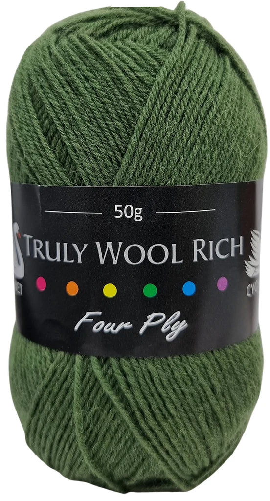 Truly Wool Rich 4 Ply Yarn - Cygnet Yarns