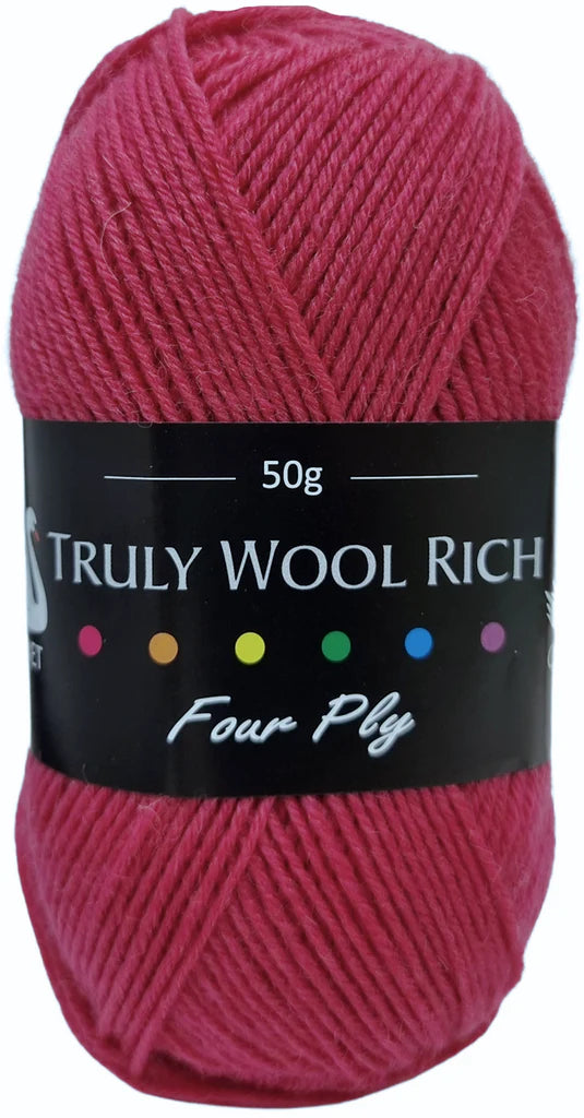 Truly Wool Rich 4 Ply Yarn - Cygnet Yarns